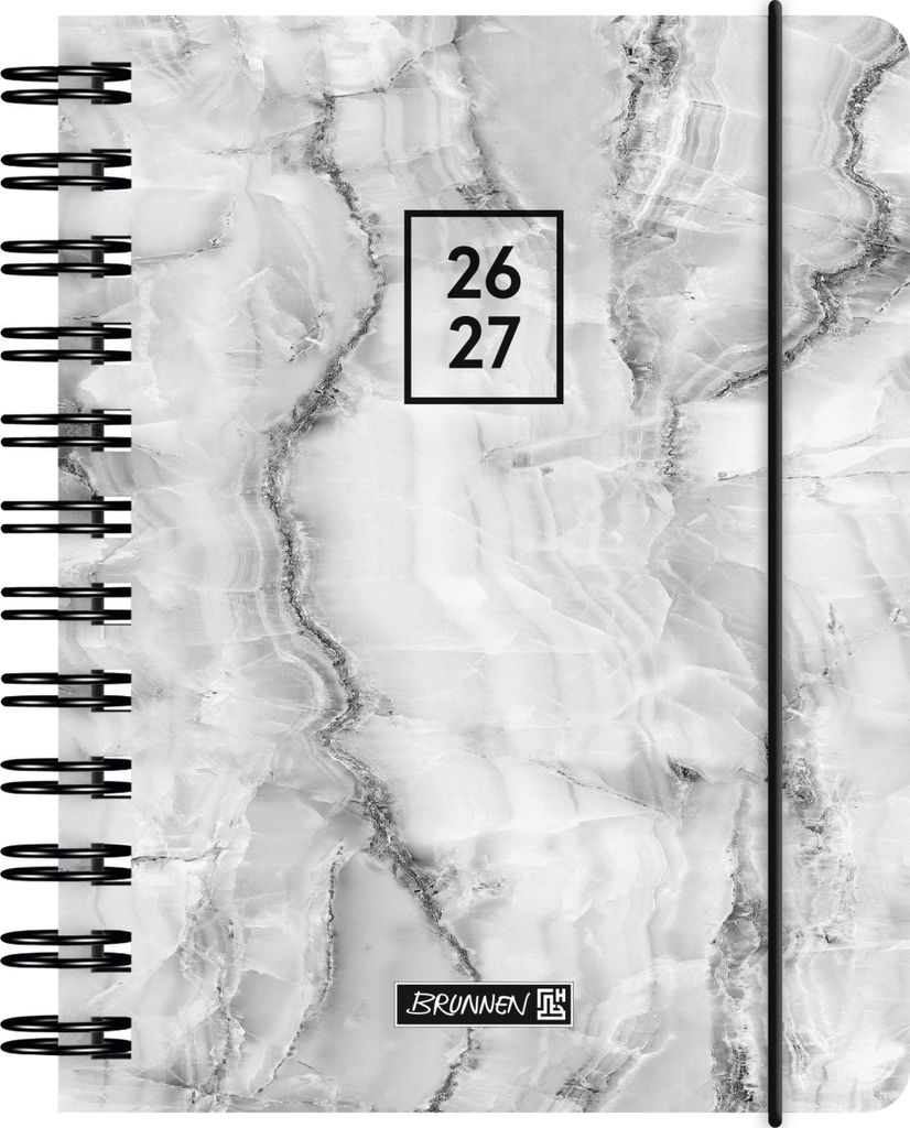 Schülerkalender 2026/2027 "Grey Marble" | A6, Kunststoff Produktbild 