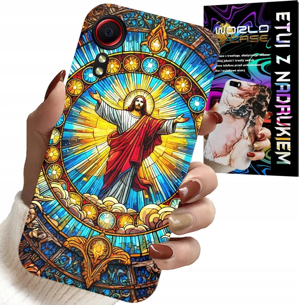 Samsung Xcover 7 Custodia Gesù Cristo + Vetro Temperato - Antiurto