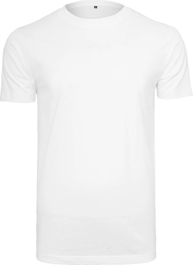 Build Your Brand BY136 | Herren T,Organic T-Shirt Round Neck, Single-Jersey - Farbe: White - Größe: XL