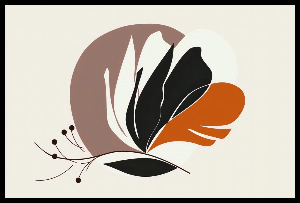 Plakat 60x40cm Pflanzen Eleganz