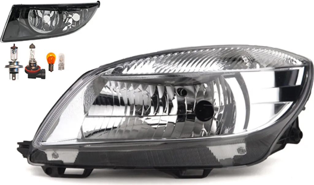 Fari e Fendinebbia Skoda Fabia 04/10-12/14 Johns - Kit Completo H4