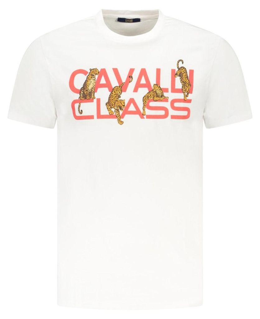 Cavalli Class Herren KURZARM-T-SHIRT Weiß TXT60MJD060_BI00533 : Größe - M Größe: M