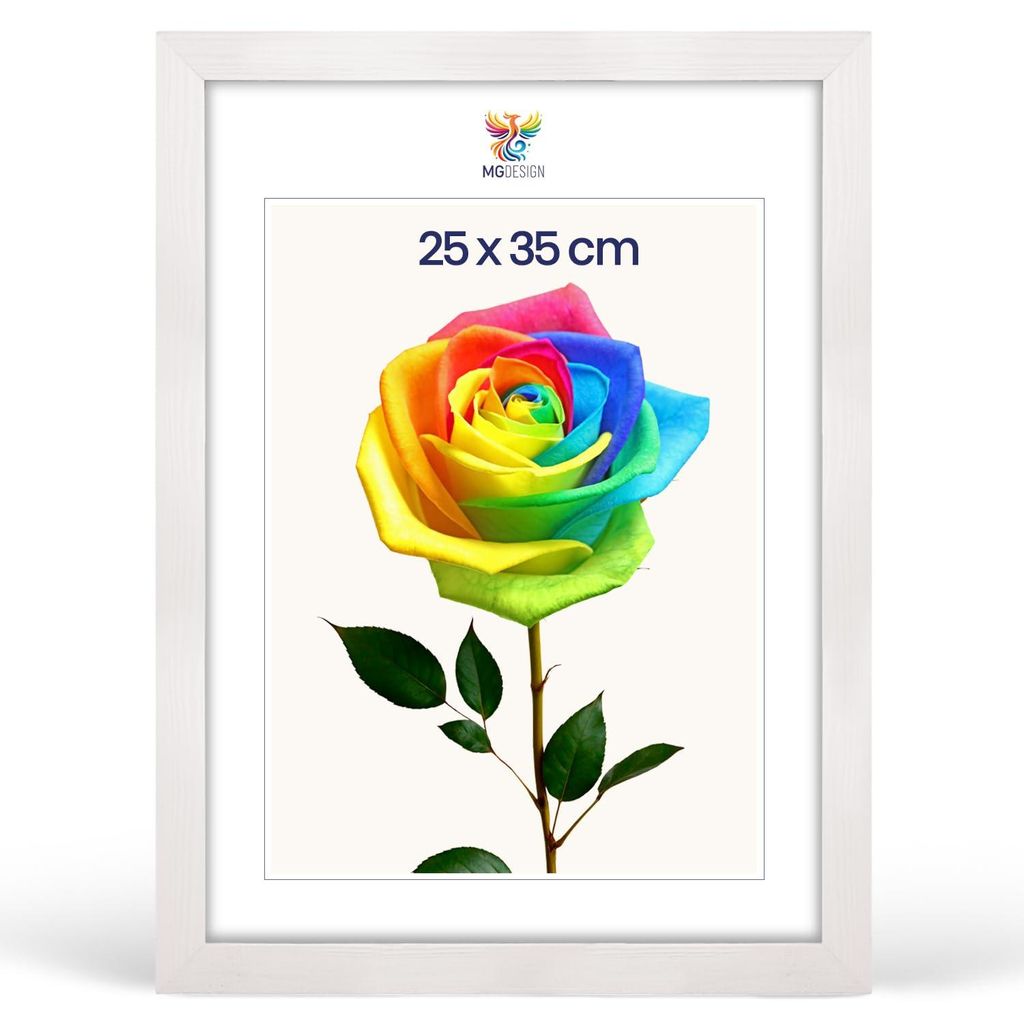 MG Design Bilderrahmen 25 x 35 cm - Fotorahmen mit Weiß Produktbild 