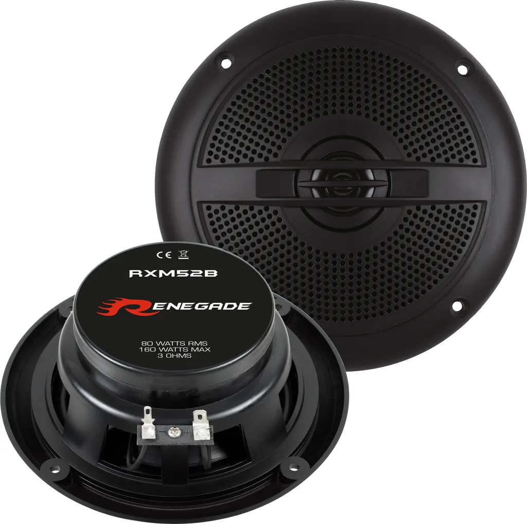 Haut-Parleurs 13 cm RENEGADE RXM-52B Anti-Corrosion pour Bateau