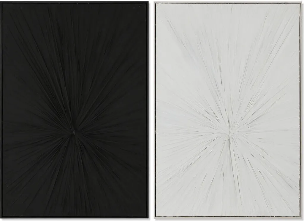 Tableau Home ESPRIT Noir et Beige Moderne - Set de 2 Toiles 40x60cm