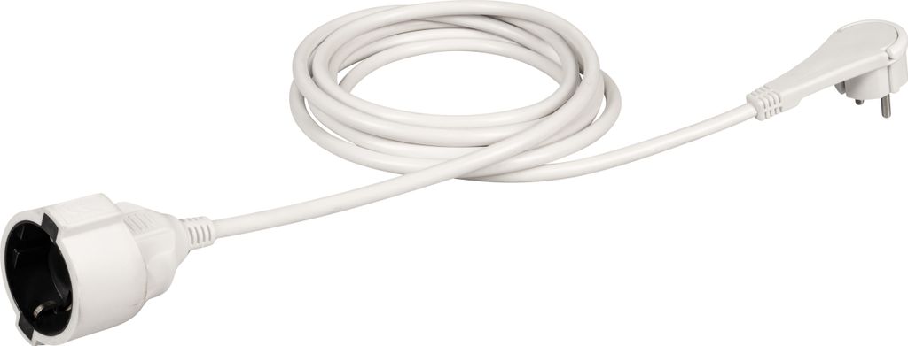 Meister Schutzkontakt-Verlängerung 3 m Kabel weiß IP20 Produktbild 
