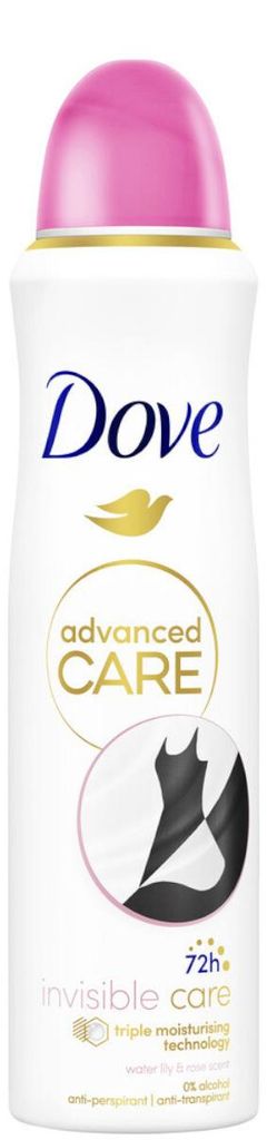 Dove Deo-Spray – 150 ml „Invisible Care“ mit Wasserlilien- Produktbild 