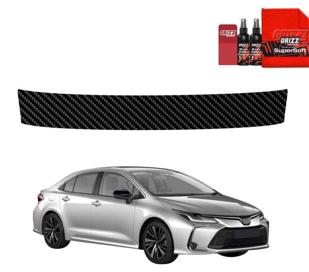 Kohlenstoff Schutzfolie Grizz Protector für Ladekante - Toyota Corolla Sedan (2022-2026)