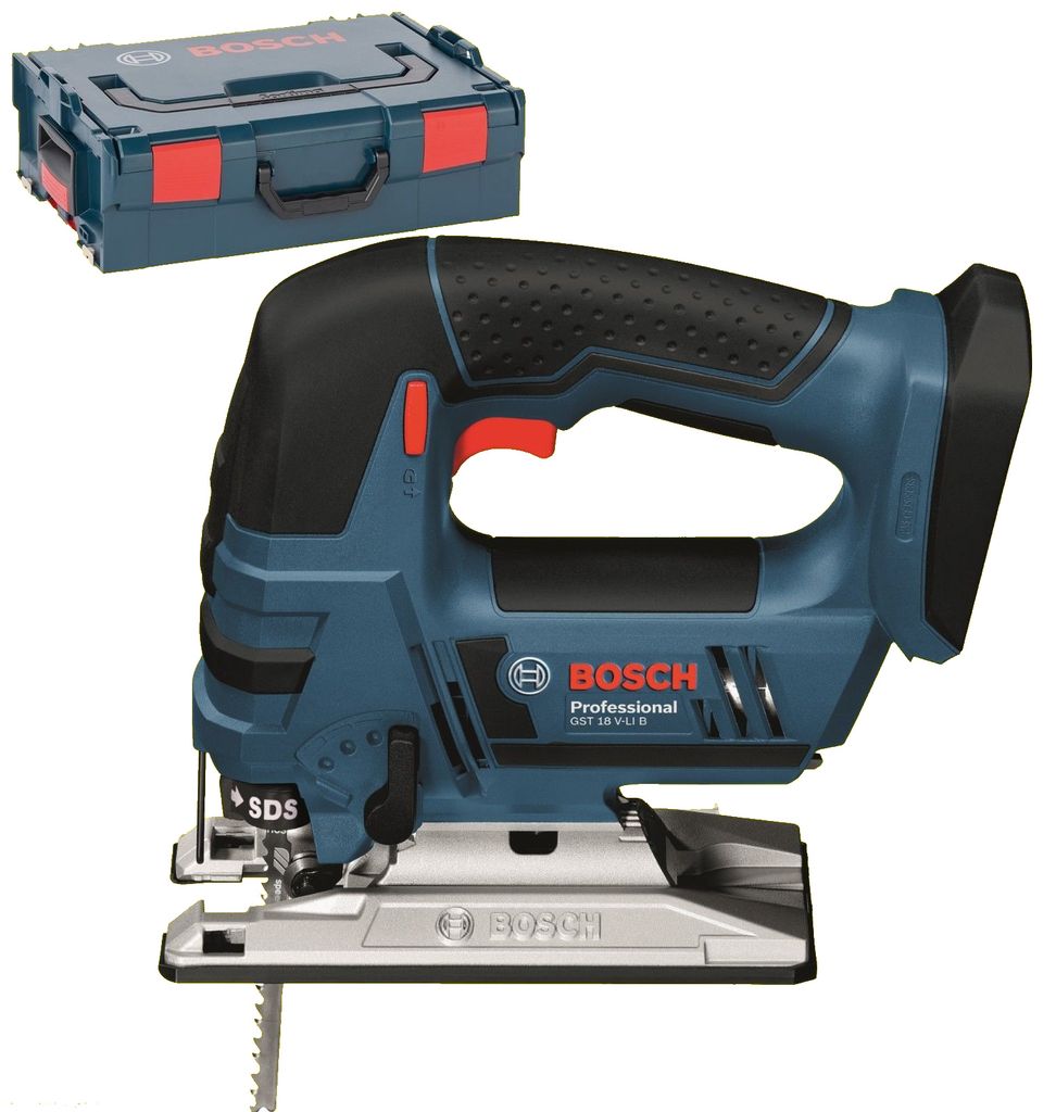 Bosch GST 18 V-LI B SOLO Profi-Akku-Stichsäge, 120 mm Schnitttiefe, variable Geschwindigkeit, Pendelhub, ohne Akku