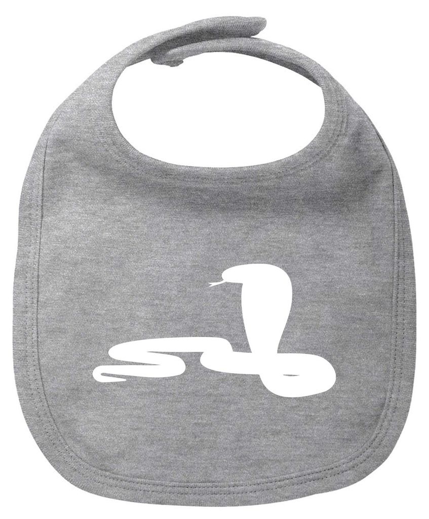 Huuraa Baby Lätzchen Schlange Kobra Silhouette Heather Grey Produktbild 