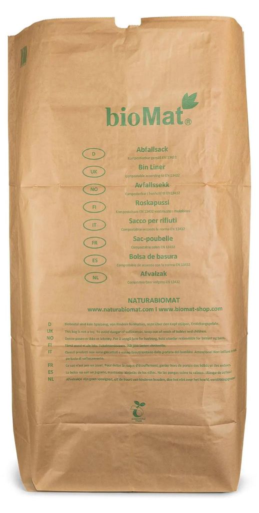 Biomat Papieren Afval Zakken Container 240 Liter (25 stuks) Productafbeelding 