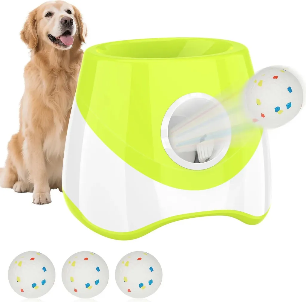 Lanceur de balles électrique avec 3 modes de distance pour petit chien
