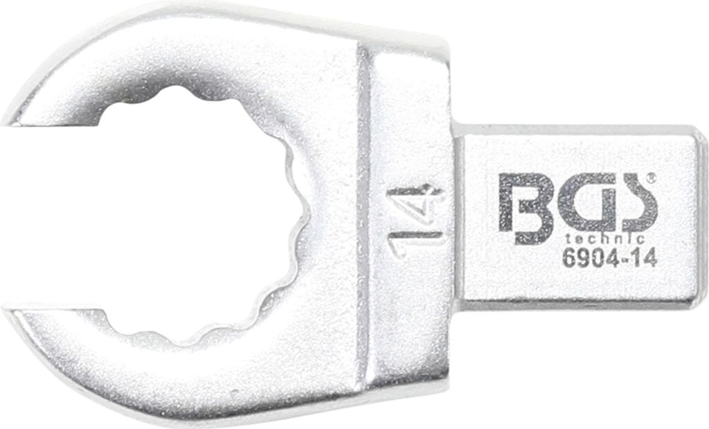 BGS 6904-14 Einsteck-Ringschlüssel, offen, 14 mm Aufnahme 9 x 12 mm