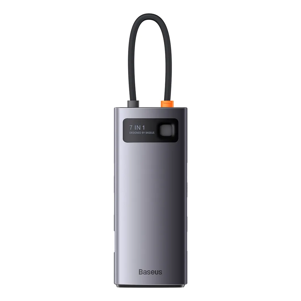 Baseus Hub 7-in-1: Power Delivery 100W e Gigabit LAN per Steam Deck e Laptop