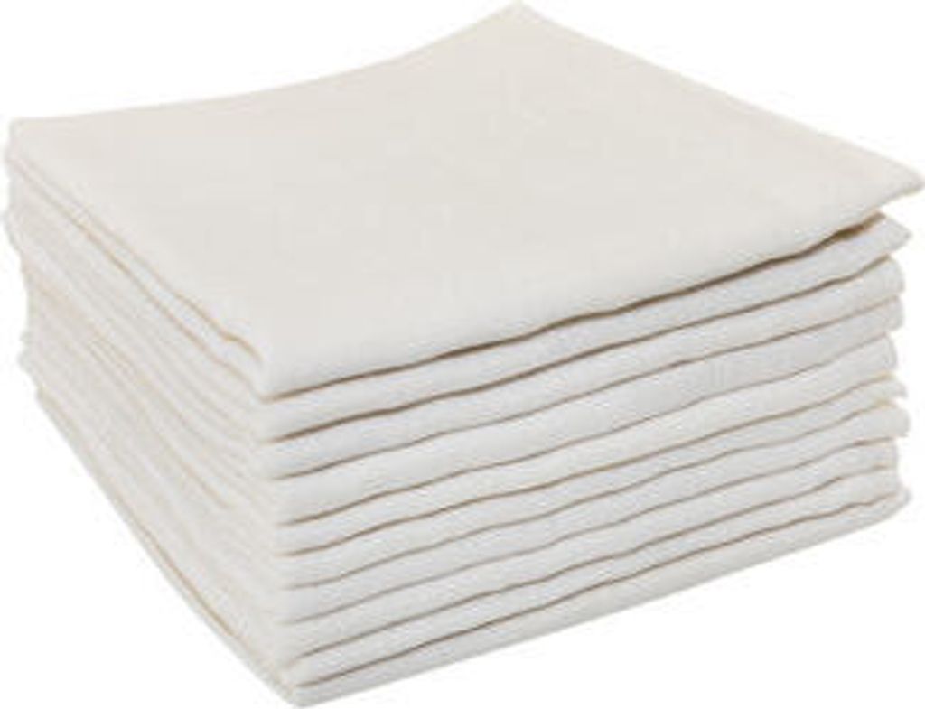 Bomimi Bomimi Baumwolle Premium 140 g/m2 80x70 10 Stcs Weiß