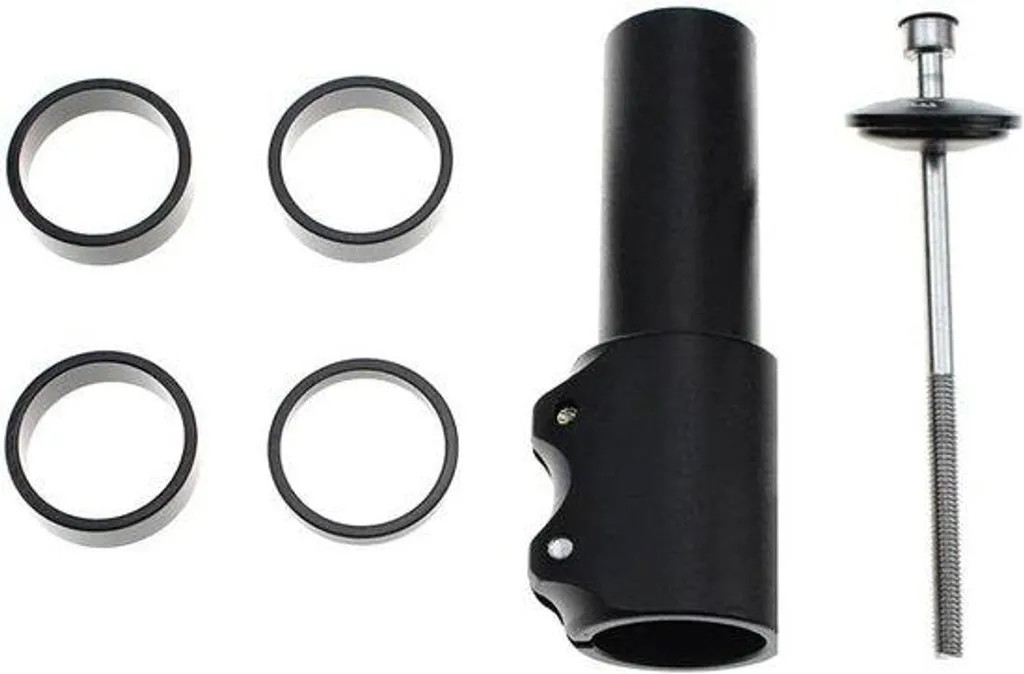 Rallonge de guidon pour vélo Bike Vork en aluminium noir pour VTT
