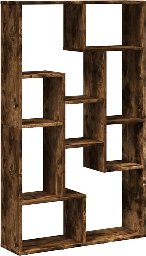 vidaXL Libreria Rovere Affumicato 72x20x120 cm | Scaffale Salvaspazio