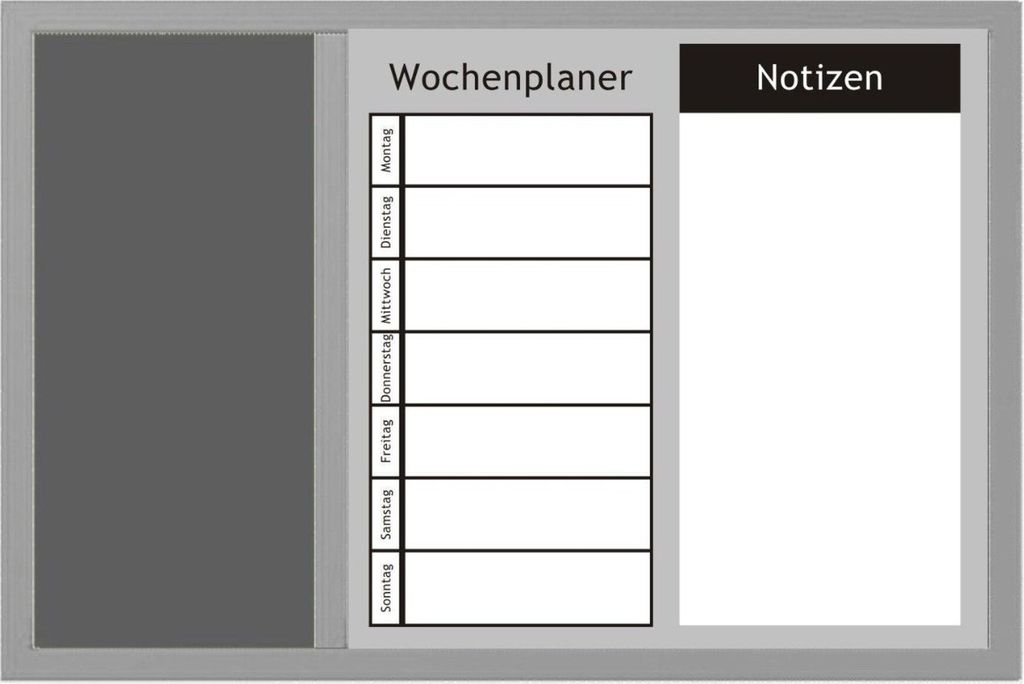 Zeller Tableau d'affichage blanc 60,0 x 40,0 cm liège gris Image du produit 