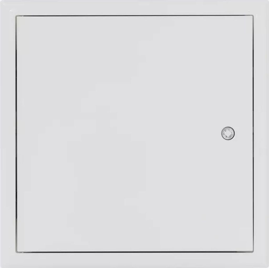 Revisionsklappe weiß 400mm x 400mm mit Vierkantschlüssel RAL9016 Stahl Revisionstür Wartungstür vierkant Schlüssel