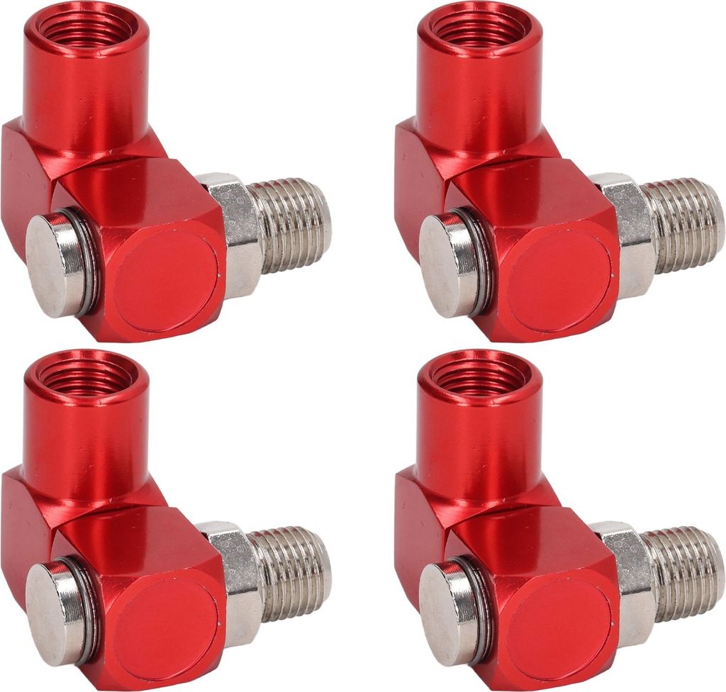 4Pcs 360 Grad Luftschlauch Stecker 1/4in NPT Gewinde Industrielle Luft Armaturen Pneumatisches Werkzeug Adapter