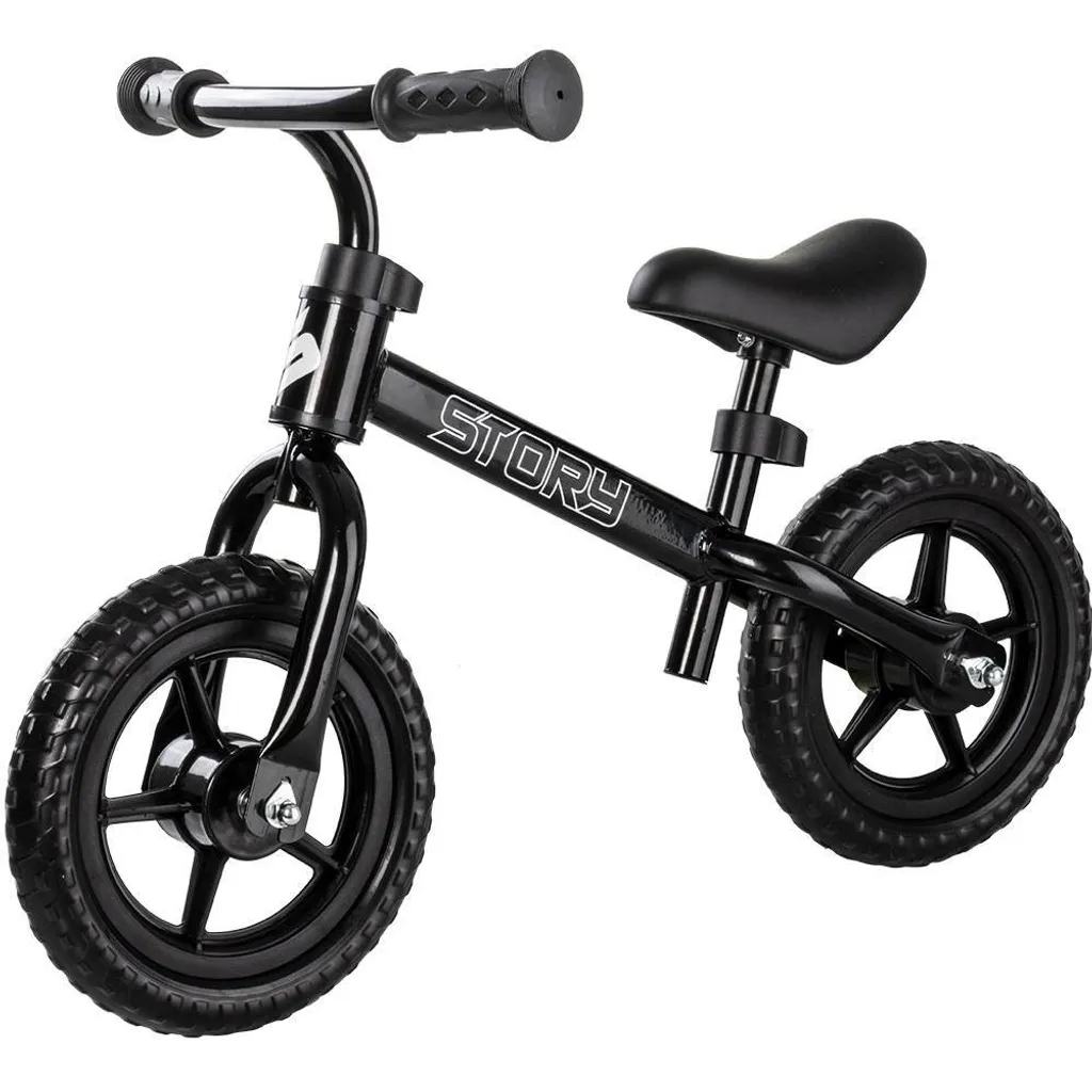 Vélo Story Run Racer Noir Réglable : Confort et Sécurité pour Enfants