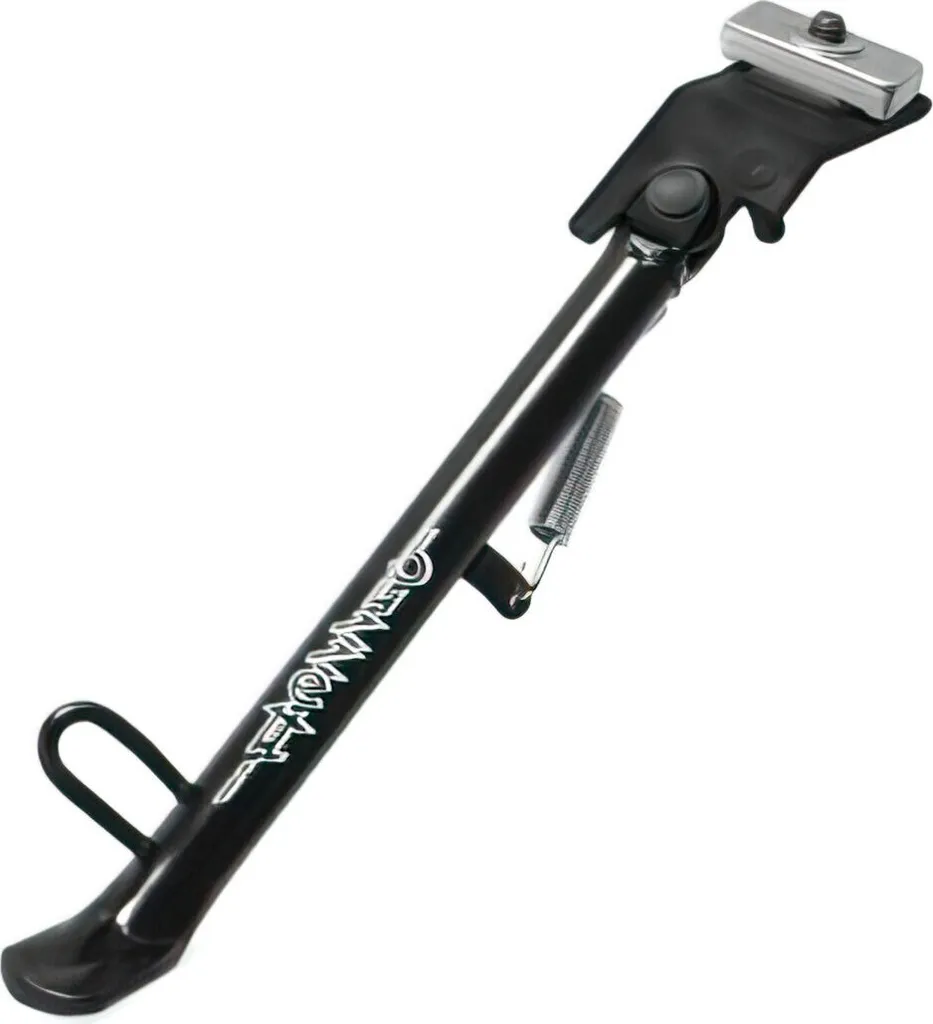 Support de stationnement latéral renforcé 24 cm béquille moto noire