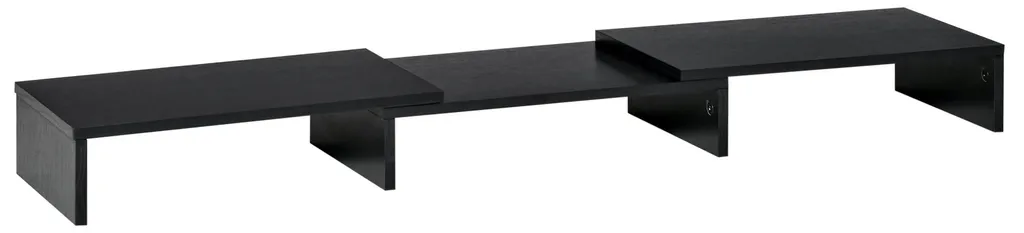 Support écran PC pour bureau, rehausseur extensible et réglable noir