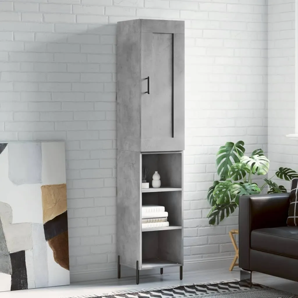 Credenza Maison Exclusive Grigio Cemento 180cm: Stile e Robustezza