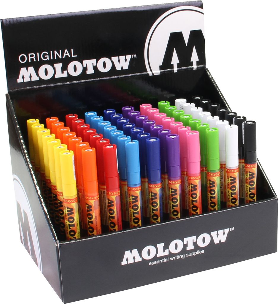 Molotow Acrylmarker ONE4ALL ACRYLIC 127HS 70er Display Set Starter, sortiert
