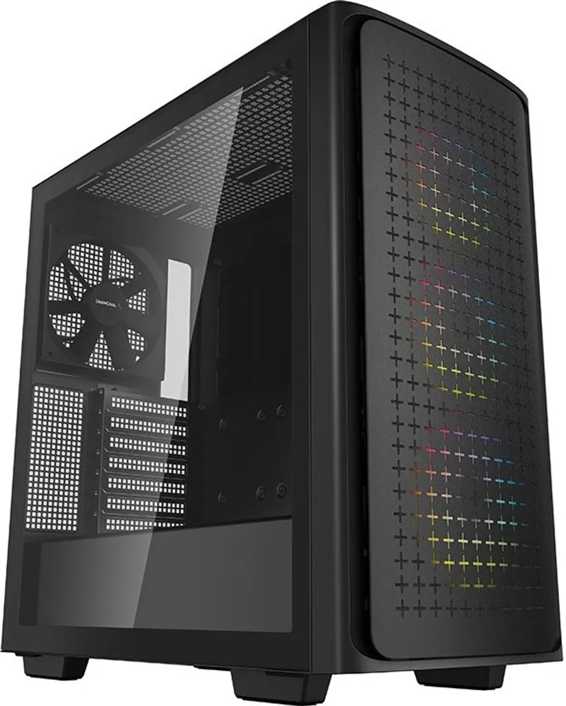 DeepCool CK560 Noir - Boîtier avec Flux d'Air Élevé et 4 Ventilateurs