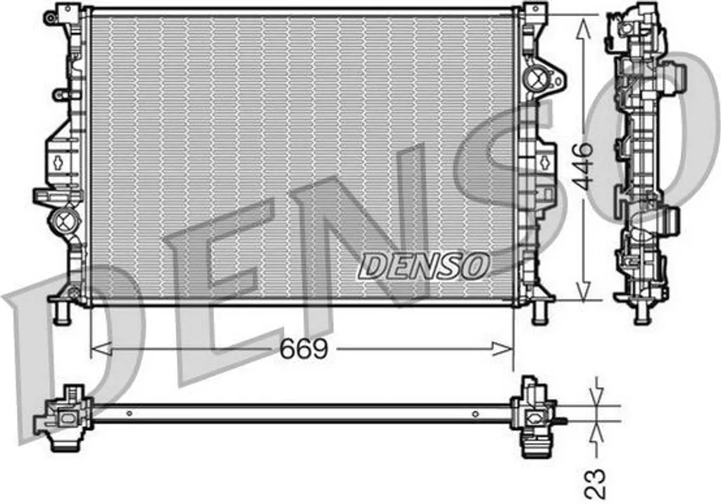 Radiateur de refroidissement moteur pour Ford Galaxy, S-Max et Mondeo IV
