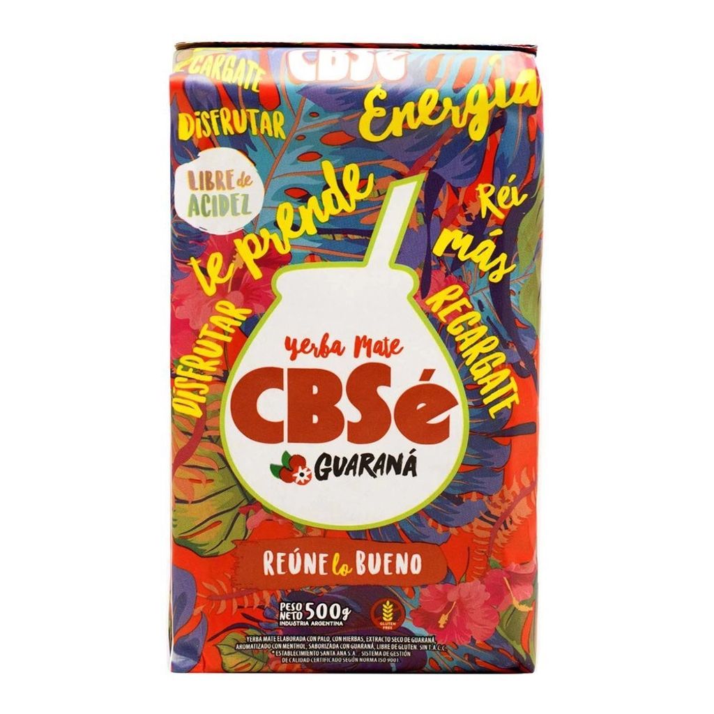 Yerba Mate CBSe Guarana Energie 500g Produktbild 