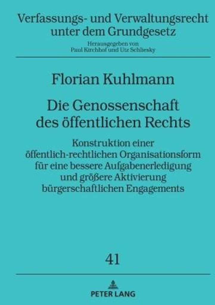 Die Genossenschaft des öffentlichen Rechts