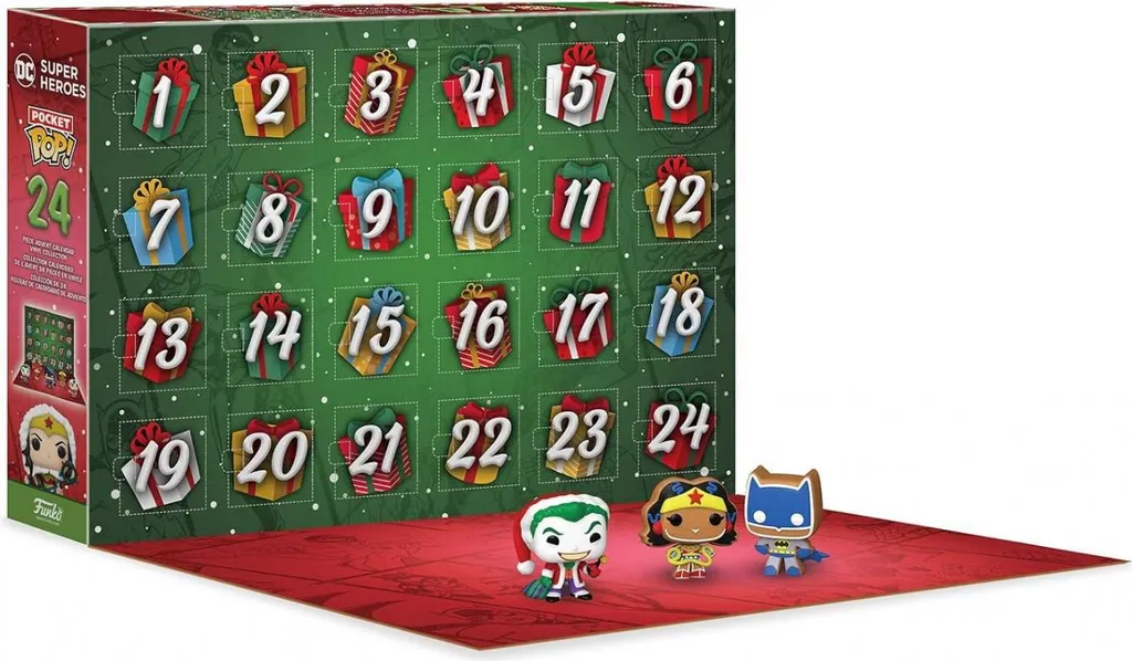 Calendrier de l'Avent Funko Pop! DC Comics 2023 avec Mini Figurines