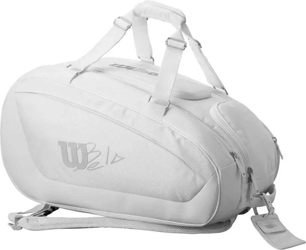 Wilson Bela Super Tour White - Sac de Padel Haut de Gamme Blanc Pro