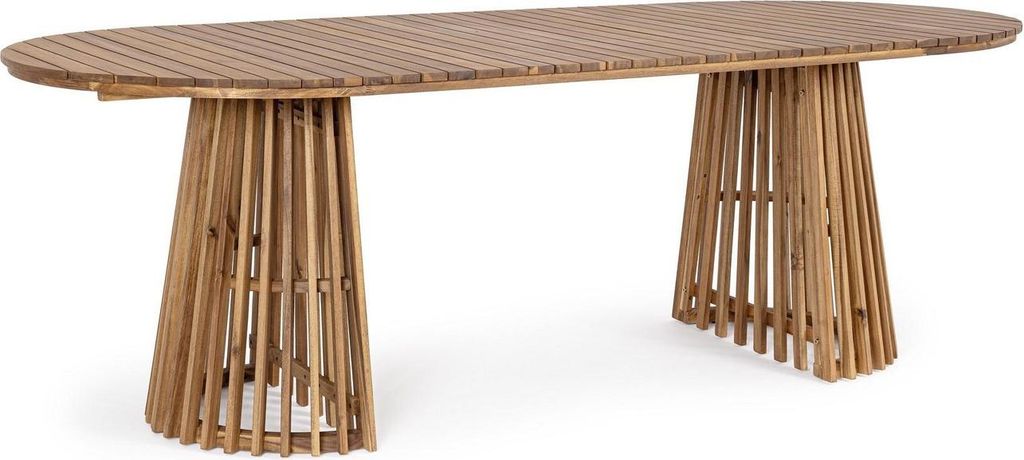 Tisch Rodana 220 x 100 x 74 cm Akazie Natur