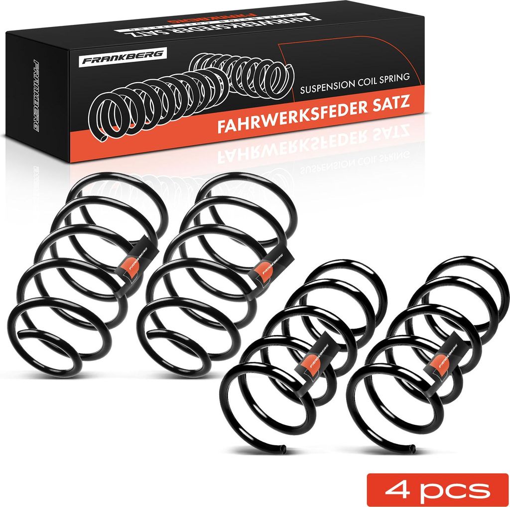 Frankberg 4x Fahrwerksfeder Vorne Hinten für Volvo S60 I 2000-2010