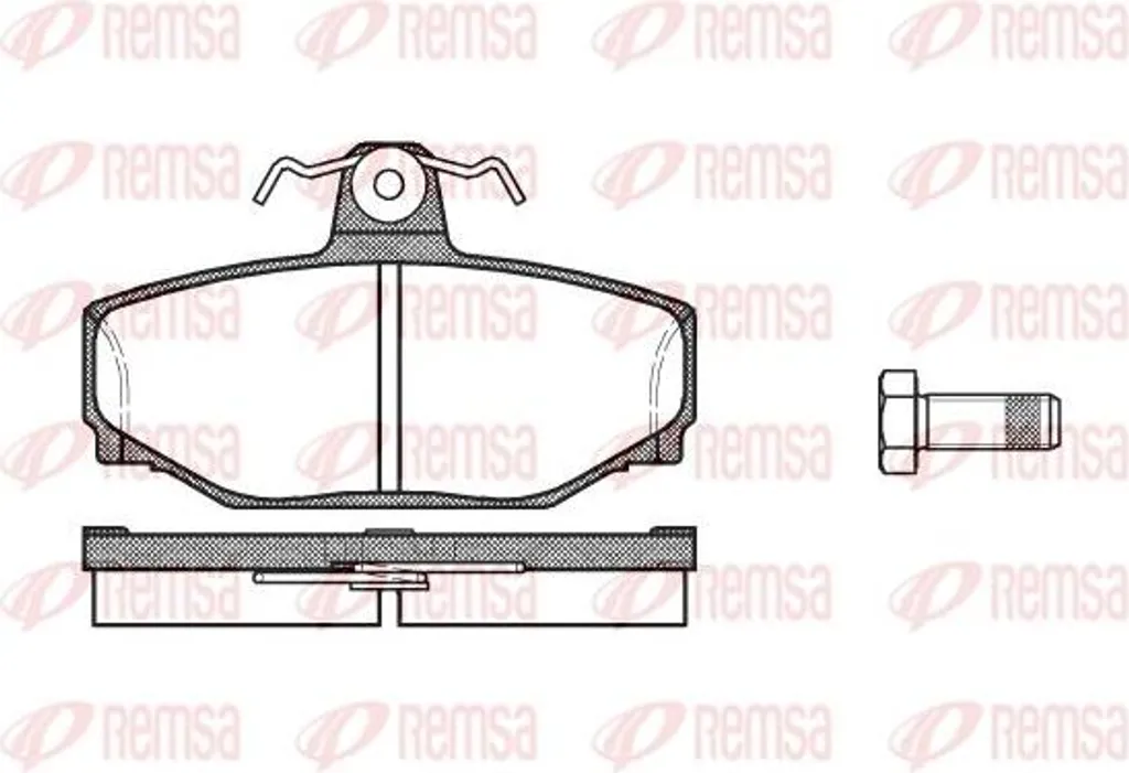 Plaquettes de frein haute performance Remsa 0297.00 Volvo XC70 S90