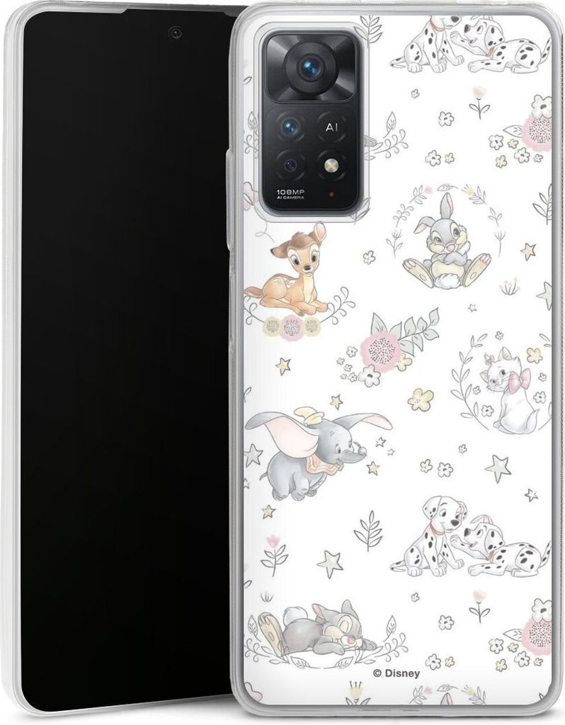 DeinDesign Slim Hülle für Xiaomi Redmi Note 11 Pro 4G Silikon Case Ultra Dünn Handyhülle Bambi Disney Dumbo