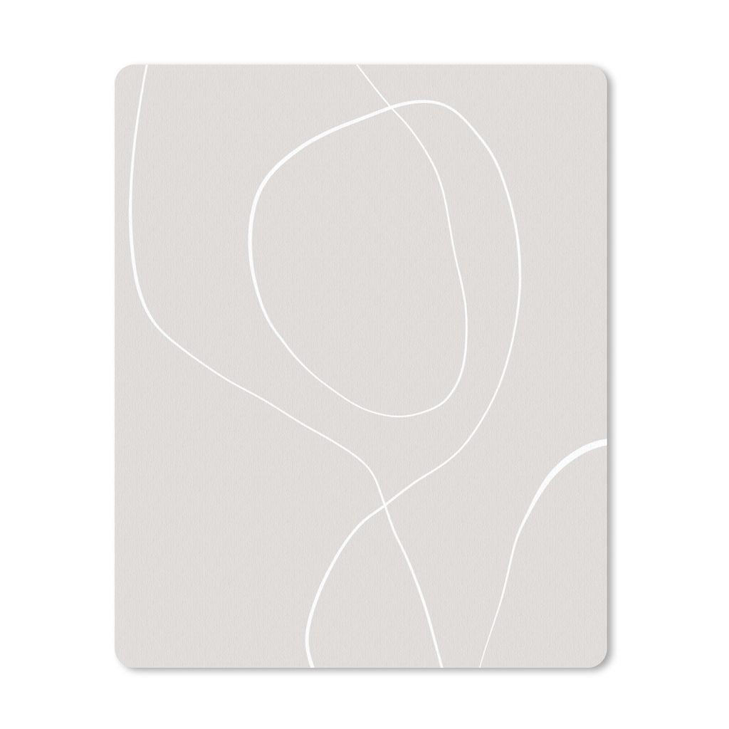 MuchoWow Mauspad Mousepad Linienkunst - Abstrakt - Pastell 30x40 cm - Mousepads - Maus Mat - Pad - Mausunterlage - Mausmatten
