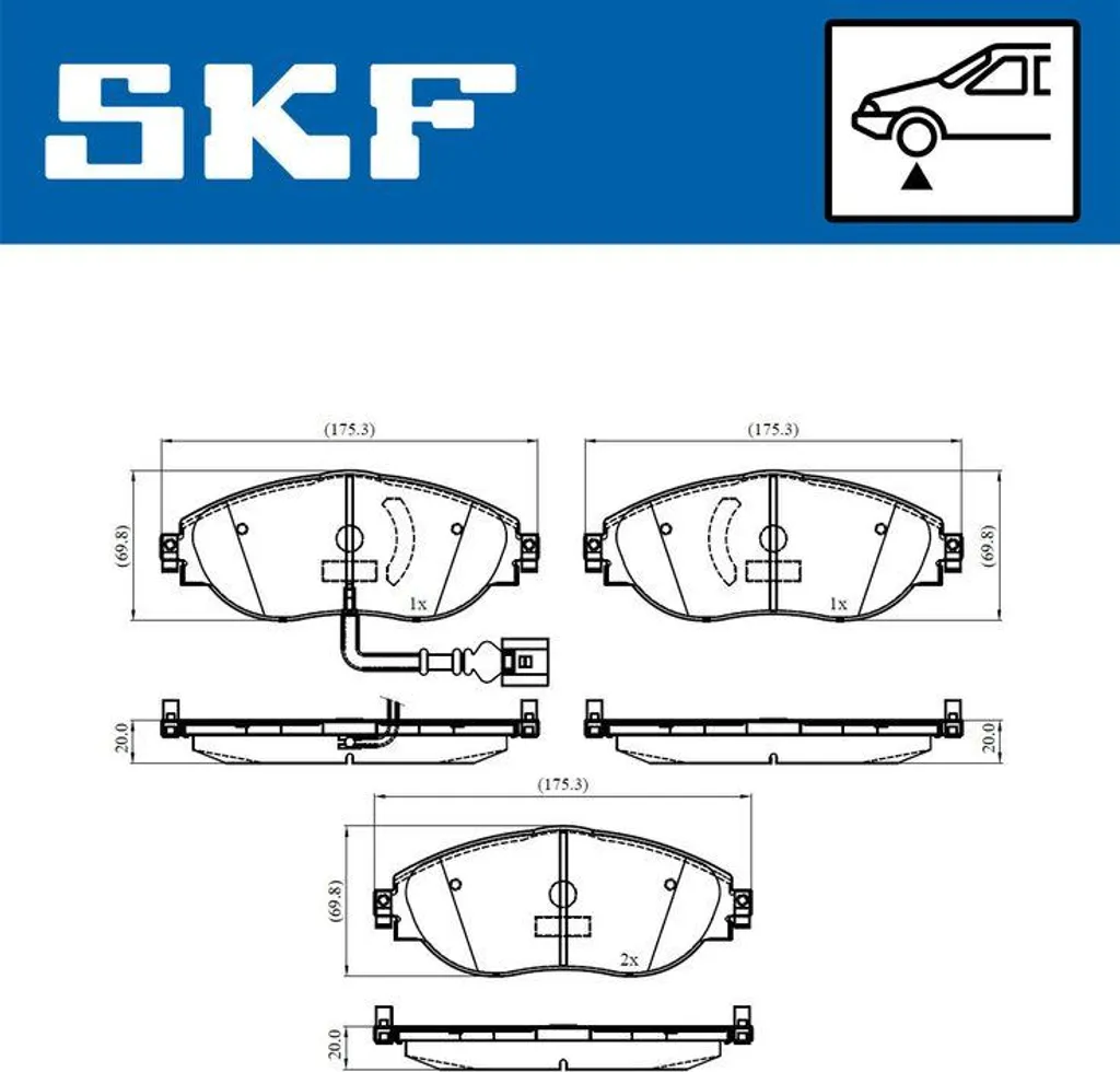 Plaquettes de Frein SKF VKBP80179E : Fiabilité pour Trajets Longues Distances