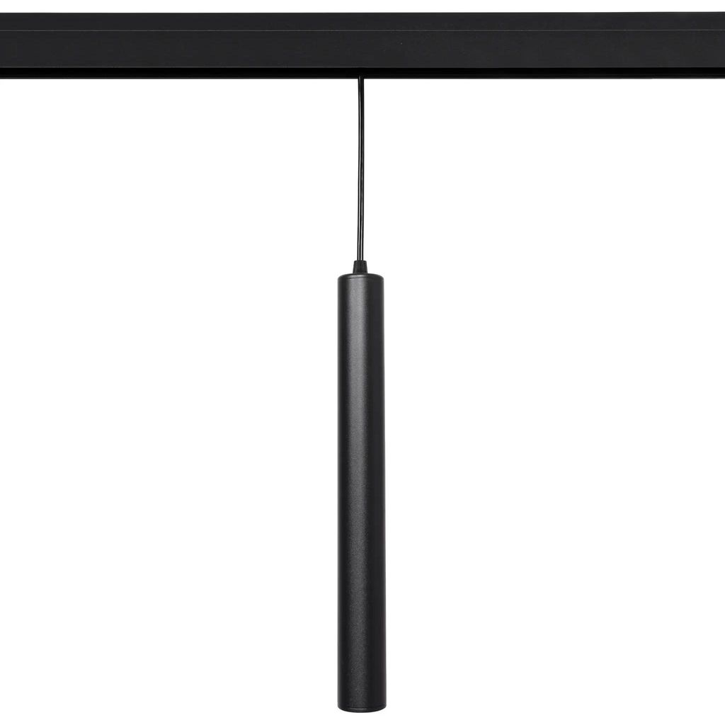 Qub Pendelleuchte 40 cm Zigbee 48V Magnetschiene Hängelampe Schwarz