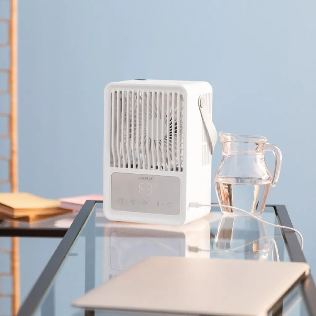 Mini climatiseur tactile 500ml blanc avec affichage digital de précision - 5
