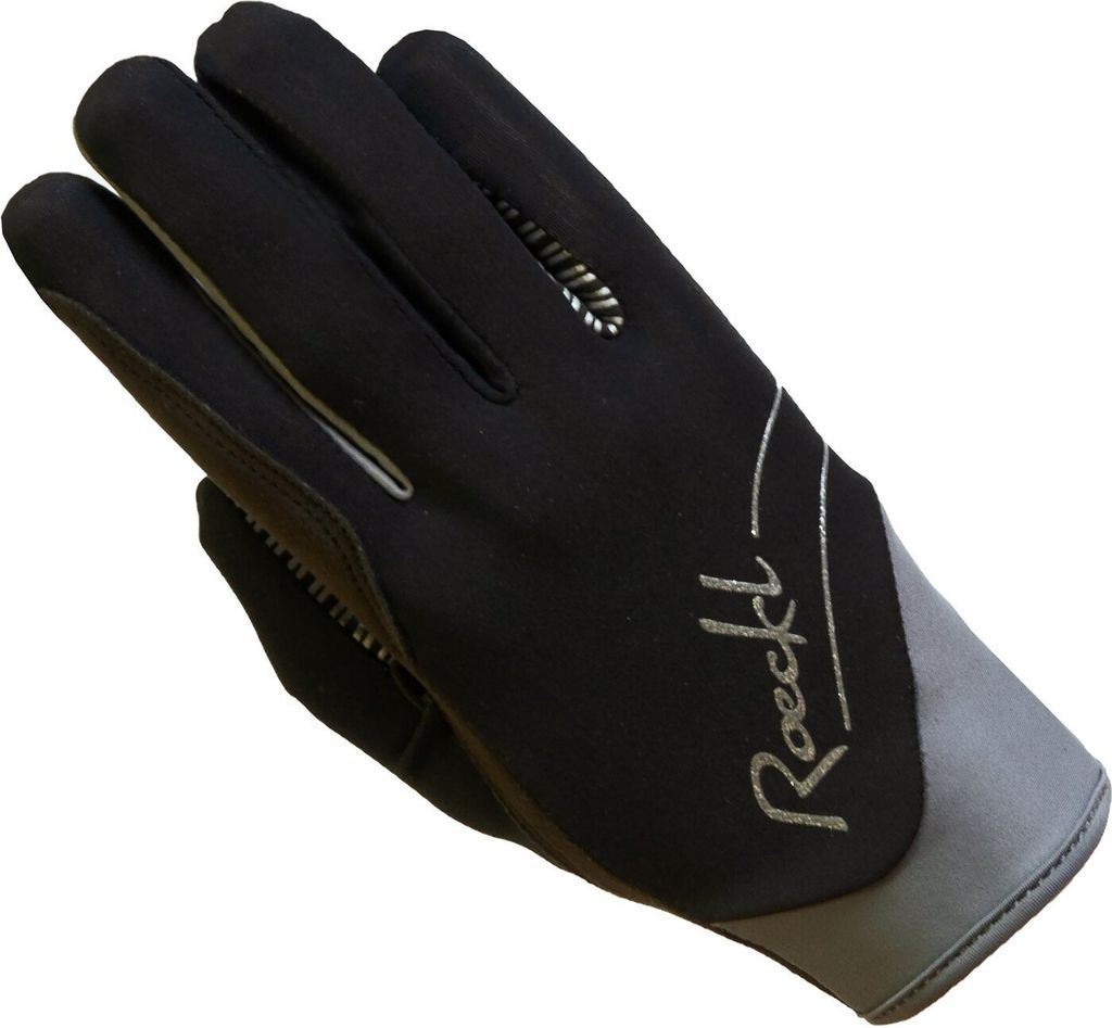 Roeckl June schwarz/grau Ladies Reithandschuhe, Roe17_Gr.:6