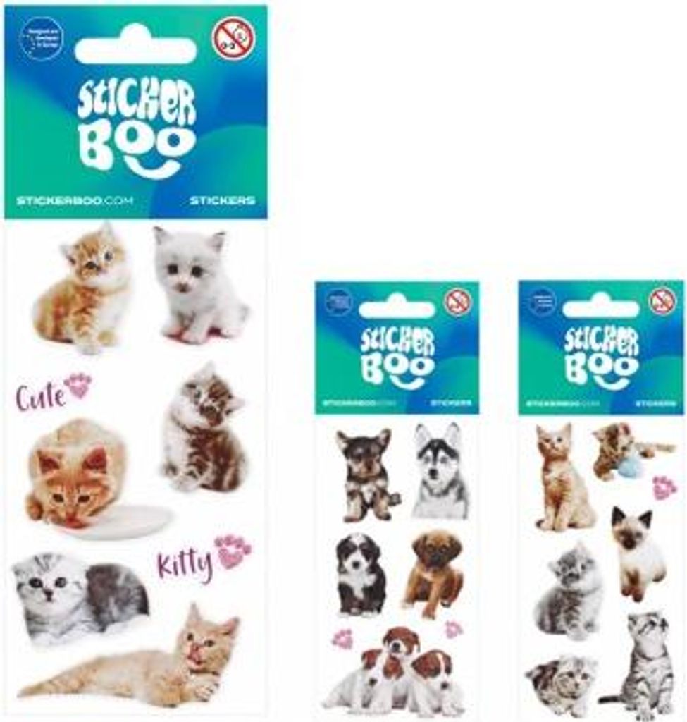 Aufkleber 7x18 cm Cuties STICKER BOO 476945