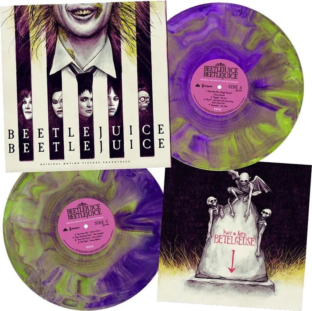 DANNY ELFMAN - BEETLEJUICE BEETLEJUICE (Lime & Purple Hand Pour 2xLP)