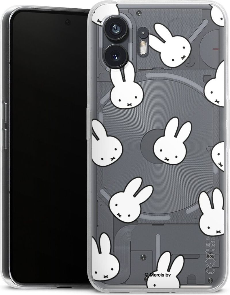 DeinDesign Handyhülle für Nothing Phone 2 Silikon Hülle Case Smartphone Schutzhülle Muster transparent Miffy
