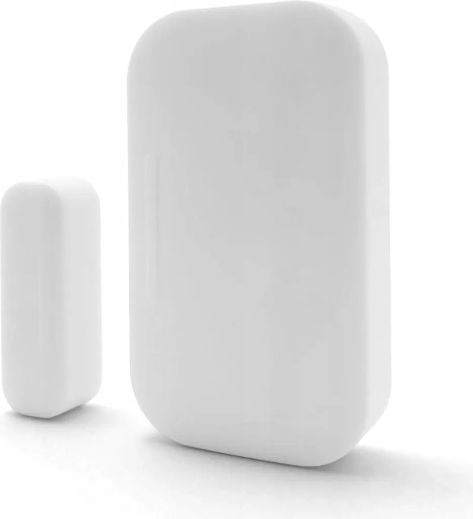 Capteur magnétique d'ouverture Zigbee blanc pour domotique résidentielle