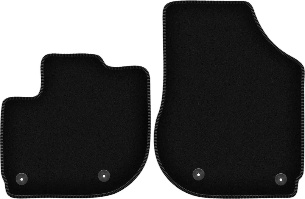 Tappetini Auto in Velluto Nero per Honda Jazz V 2020 Ibrida - Set 2pz