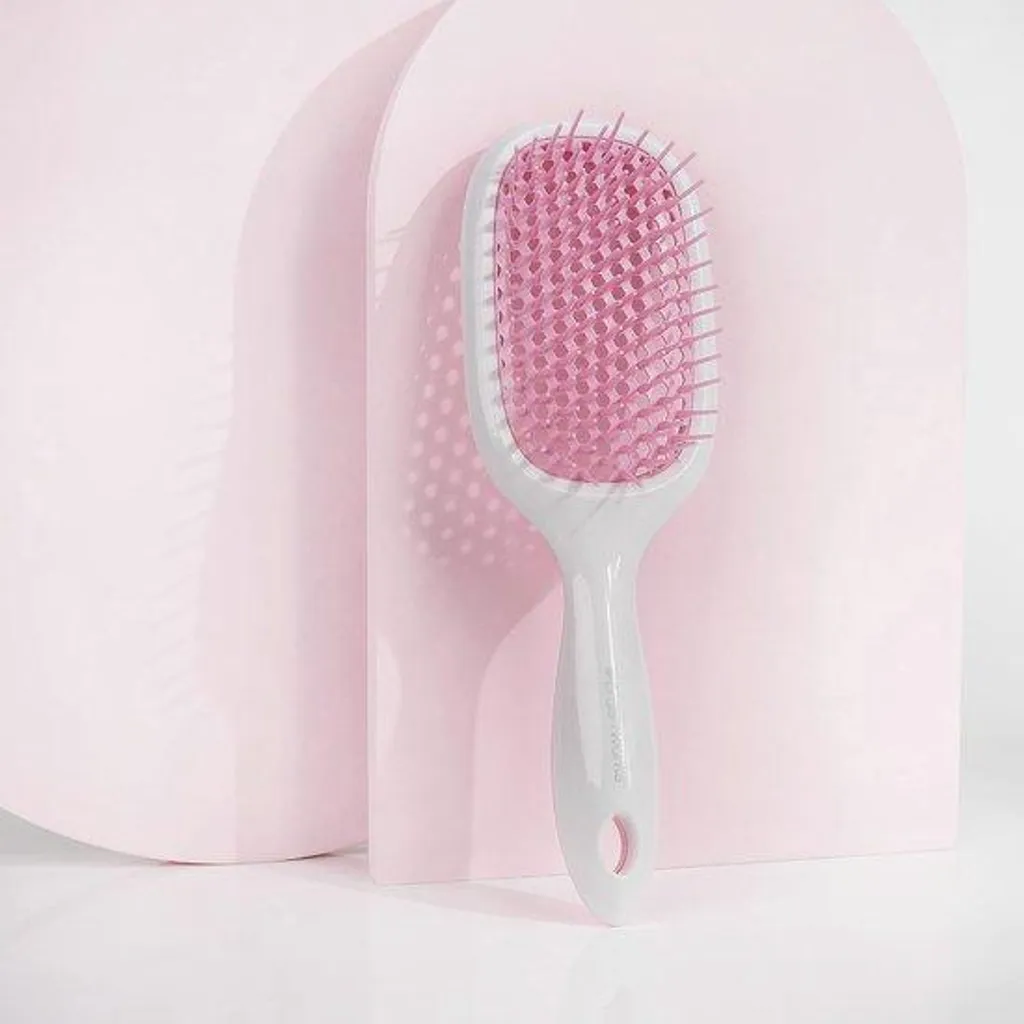 Brosse à cheveux lissante anti-frisottis à technologie ionique